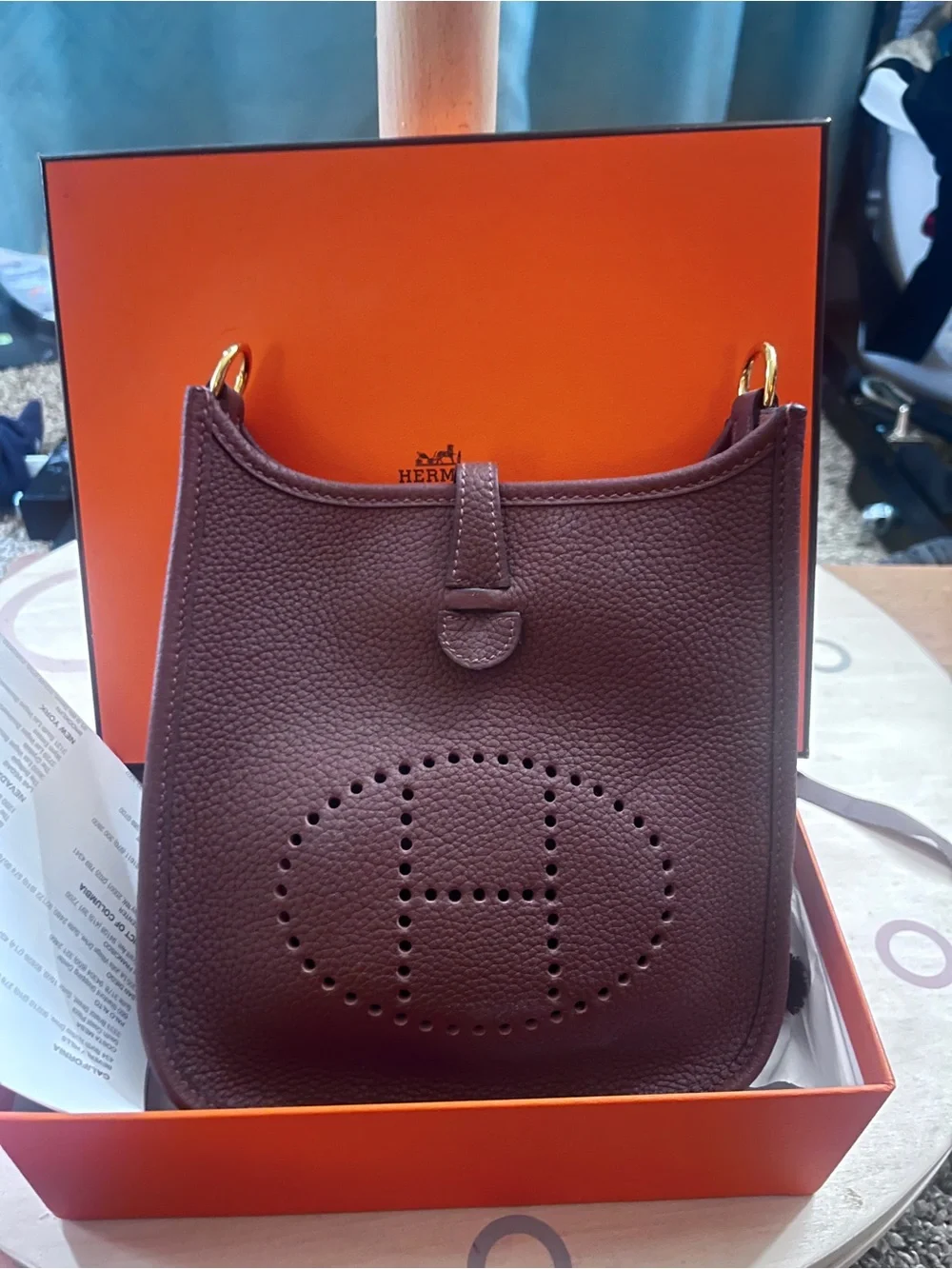 Evelyne Style Brown Leather Crossbody Bag